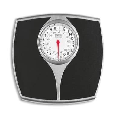 Salter Mechanical Bathroom Scale – Bodyweight Scale, Extra Large Dial, Easy Read Needle Pointer, Weigh Up To 136kg / 21 st, Instant Readings, Non-Slip, Extra Large Platform, No Batteries Needed