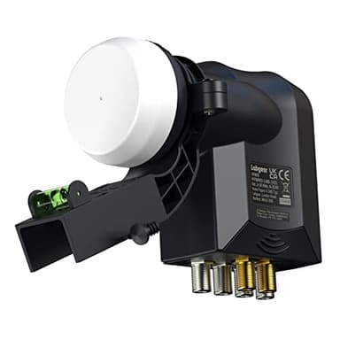 labgear Hybrid LNB 6 Output Hybrid LNB | 2 x Wideband + 4 x Quad | For use with Sky Q, Sky+, SkyHD or Freesat
