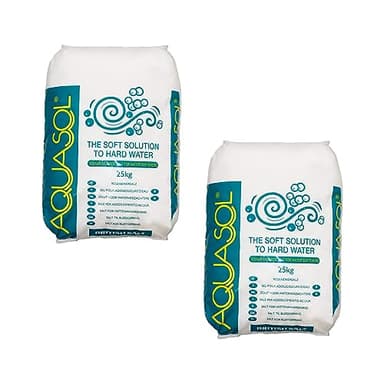 AQUASOL | Salt Tablets | 2 x 25Kg | for Water Softeners | 100% UK Manufactured from Food Grade PDV