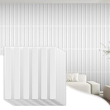 NZQXJXZ 33 Pack 3D Wall Panels for Interior Wall Decor, 12''x12'' Wall Art Decor Wall Decor Peel and Stick, Paintable Wall Covering Panels for Game Room Living Room Bedroom Cover 33.Sq.Ft.