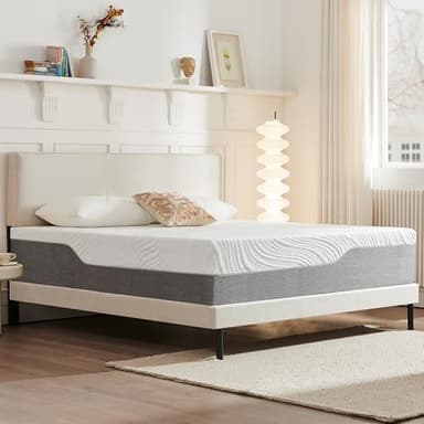 Twirest Double Mattress, Memory Foam Mattress, Medium Firm, Breathable Knitted, Soft and Skin Friendly Cloth, Mattresses in a box (135x190x20cm)