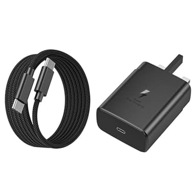 2025 New Samsung Fast Charger,45W USB C fast charger plug and cable For Samsung Galaxy S25 Ultra/S24 Ultra/ S24+/S23 Ultra/S23+/S22 Plus/S20, Tab S9/S8 Ultra