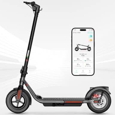 Electric Scooter Adult, 500W Peak Motor, 42km Long Range, 10”Solid and Pneumatic tire,3 speed mode, Foldable Electric Scooters,36V 10.4Ah Electric Scooter for Adults and Teens,App Control