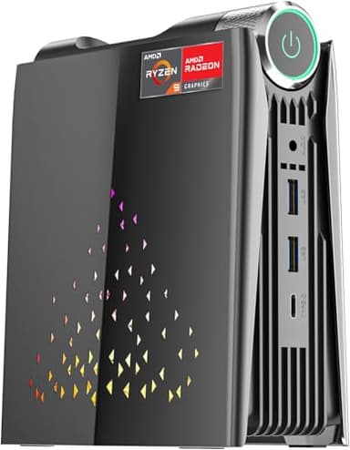 ACEMAGICIAN S3A Mini Gaming PC, AMD Ryzen 7 8745HS (8C/16T,up to 4.90 GHz), 16GB DDR5 4800MHz 512GB NVME PCIe3.0 SSD,AMD Radeon Graphics(Radeon 780M), Mini Desktop pc with 3-Mode Adjustment|WIFI6