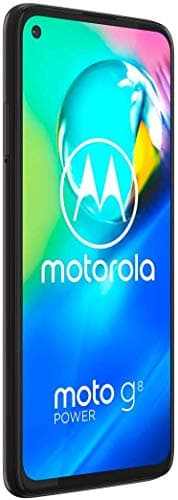 Motorola Moto G8 power 6.4 Inch FHD+ zero-notch display, Qualcomm Snapdragon SD665, 16MP main camera, 2MP macro camera, 5000 mAH battery, Dual SIM, 4/64GB, Android 10, Smoke Black (Renewed)