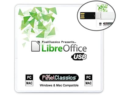 LibreOffice Office Suite 2025 on USB | Compatible with Microsoft Office Word, Excel & PowerPoint for Home Student Business | One Time Purchase, Lifetime License & Free Updates | Windows PC & Mac