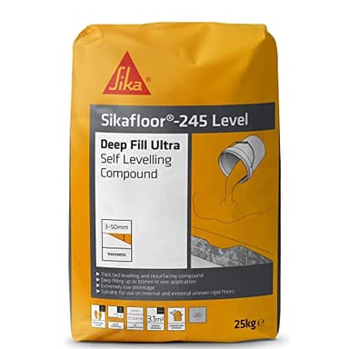 Sika Sikafloor 245 Level Deep Fill Ultra Self Levelling Compound – Low Shrinkage – Grey – 25 kg