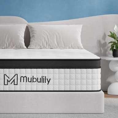 Double Mattress 10.6 Inch Hybrid Memory Foam Mattresses 4FT6, 7 Zone Orthopedic Double Mattresses, Pocket Spring Medium Firm Hypoallergenic, with Motion Isolation, with OEKO TEX(135x190x27cm)
