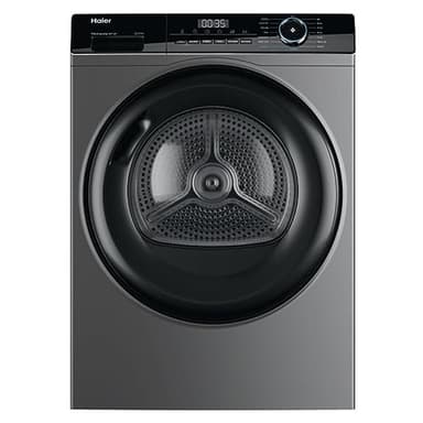 Haier HD80-A2939S Freestanding Heat Pump Tumble Dryer, 8kg Load, Graphite [Energy Class A++]