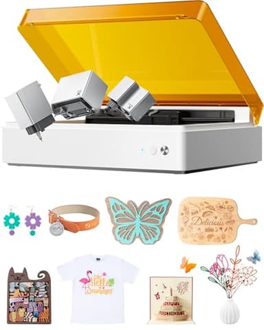 xTool M1 Ultra 4-in-1 Versatile Craft Machine - Vinyl and Die Cutter, Engraving Machine and Pen Drawing, Smart Cutting for 1000+ Materials, for DIY T-Shirt, Gift Card, Wood Craft, Decor..