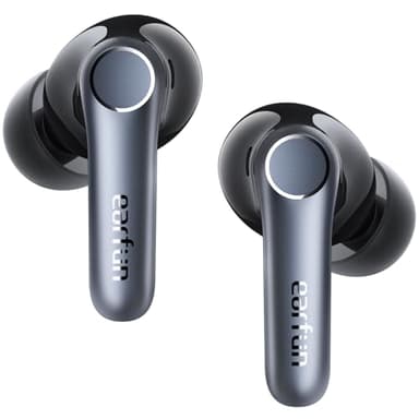 EarFun Air Pro 4 Wireless Earbuds, Adaptive Noise Cancelling Earbuds, aptX Lossless Earphones, Hi-Res Audio, 52H Playtime, LDAC, 6 Mics AI Call, Bluetooth 5.4, App, Wireless Charging, In-Ear Detection