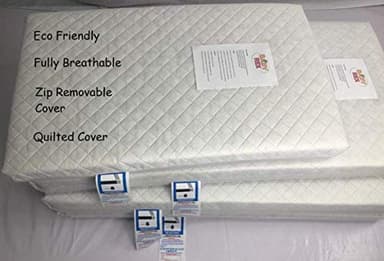 Mattress for Obaby Bantam Space saver cot 100 x 50 x 10 CM BREATHABLE Mattress