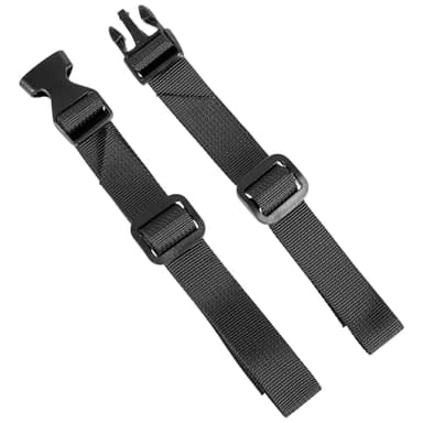 Bruislard 2 Pcs Replacement Backpack Waist Strap Black Backpacks Chest Straps Adjustable Sternum Straps Chest Belt with Quick Release Buckle for Hiking Camping