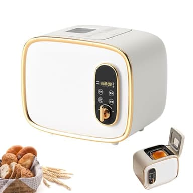 Automatic Bread Machine 13 in 1 Smart Bread Maker with 15H Timer & Keep Warm Feature - 400W Visual Breadmaker for Home Kitchen