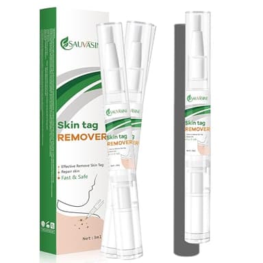 Wart Remover Pen 3ml 2Pcs, Effective Treatment of Warts, Skin Tag Removal Pen for Face, Body and Hands - Suitable for All Skin Types