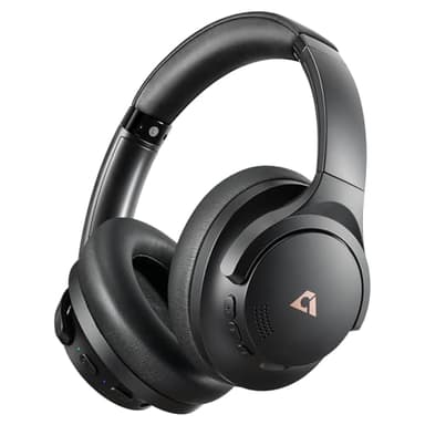 1Mii Y8 Hybrid Active Noise Cancelling Headphones, LDAC Hi-Res Wireless Audio, 75H Playtime, Comfort Fit & Foldable Over Ear Bluetooth Headphones for Travel, Home, Office -Black