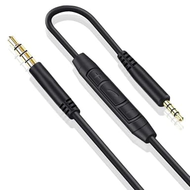 Replacement Audio Cable for Bose Headphones Cord Wire 3.5mm to 2.5mm Jack Compatible with Bose 700 Quietcomfort QC25 QC35 QC35II QC45 JBL Tune 710BT 760NC 660NC with In-line Mic & Volume Control