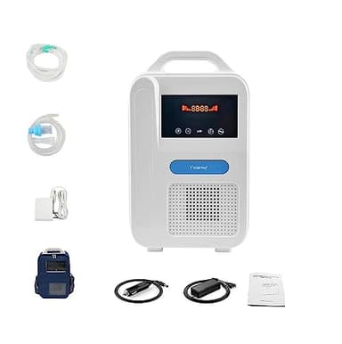 Portable Oxygen Concentrator travel with Removable Rechargeable Battery oxygen+concentrator Rechargeable Oxygen Machine with Nebulizer Function Oxygen Generator for Home and Travel Car Use