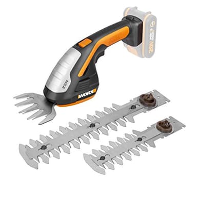 WORX WG801E.9 20V Cordless Shrub Shears, Hedge Trimmer, Grass Shear, 3-in-1 Garden Tool (Tool Only, no Battery or Charger)