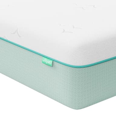 Uliyati Double Mattresses with Gel & Bamboo Charcoal Foam, Double Memory Foam Mattress, Cool Sleep & Odor-Eliminating - Medium, 135x190x20CM