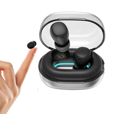 Xmenha Wireless Mini small bluetooth earbuds invisible earphones for Small Ears Canals invisible headphones ear buds Smallest Sleep Micro Discreet Hidden Earbuds Small Ears Mini