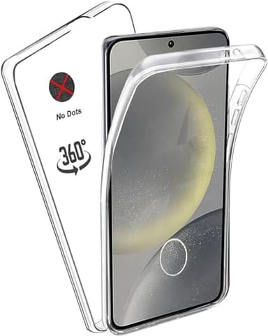 KP TECHNOLOGY Galaxy S24 Case - (360 Front + Back Protection) Full Complete Protection For Samsung Galaxy S24 (CLEAR)