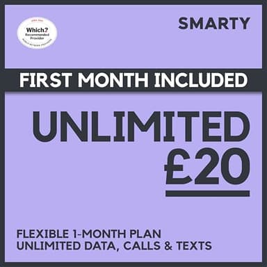 SMARTY UNLIMITED Pre-loaded Pay As You Go SIM