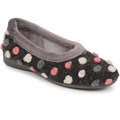 Pavers Full Slippers - Dark Grey Multi Size 6