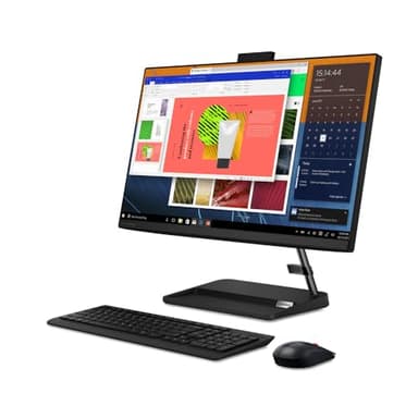Lenovo IdeaCentre AIO 3 Desktop PC 23.8" (AMD Ryzen 3 3250U processor, 4 GB RAM, 256 GB SSD, Windows 11 Home 64) - All-in-One Computer, Calliope Wireless Keyboard/Mouse (Black)