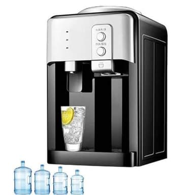 Countertop Electric Water Dispenser with Ice Maker - Hot & Cold Top Loading Water Cooler Dispenser for Home, Office, Dormitory