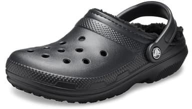 Crocs Unisex Classic Lined Clog, Black, 3 UK Men/ 4 UK Women