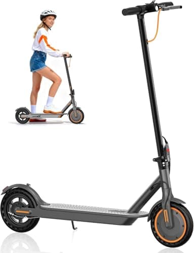 Riceel Electric Scooter, Foldable Electric Scooter, Speed up to 25 km/h, 20-30 km of autonomy, 8.5" Solid Tire, Maximum Load 120 kg, Dual Braking