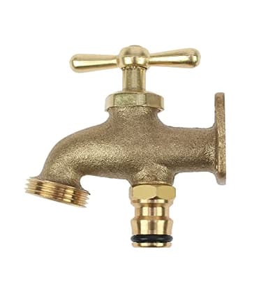 Darlac Take Anywhere Outside Tap - Solid Brass Outdoor Tap Compatible with Hose Fittings - Ideal Garden Tap for Allotments, Stables and Builder Yards - No Plumbing Required