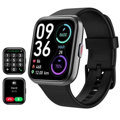 Smart Watch for Men Women (Answer/Make Call), Alexa Built-in, 1.8" Touch Screen Fitness Watch with SpO2 Heart Rate Sleep Monitor, 100 Sport, IP68 Waterproof Step Counter Smartwatch for iPhone Android