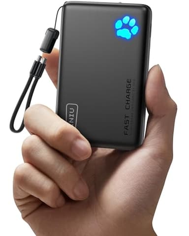 INIU Power Bank, Lightest 10000mAh 45W PD Portable Charger, USB C in&Out Fast Charging Battery Pack, External Phone Powerbank Compatible with iPhone 16 15 14 13 12 Samsung S22 S21 Google iPad etc