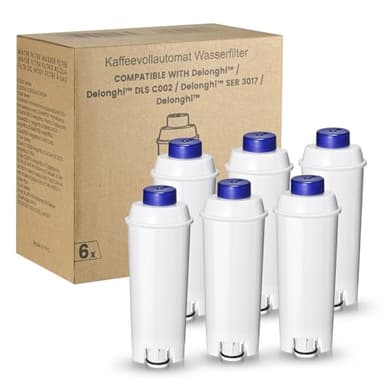 Mutital 6 PCS Delonghi Coffee Machine Water Filters for Delonghi, Replacement for Delonghi ECAM Series, Dinamica, Cappuccino System, Magnifica, ETAM Autentica and Various Models from Esam (6)