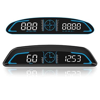 SinoTrack GPS Speedometer for Car Universal Digital Speedmeter Heads Up Display for Car 5.5 inch Large LCD Display HUD with MPH Speed Fatigued Driving Alert Overspeed Alarm Trip Meter for All Vehicle