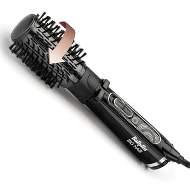 BaByliss Big Hair Rotating Hot Air Blow dry Brush, Dry and style in one step, 50mm