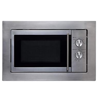 SIA BIM10SS 20L Integrated Built In Microwave Oven, Silver Stainless Steel Finish, 700W Power, 2 Years Parts and Labour Guarantee