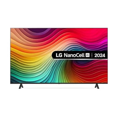 LG 55NANO82T6B 55-Inch Nanocell AI 4K UHD Smart TV, (α5 AI Processor Gen7, Freeview Play and Amazon Alexa, 60Hz), Ashed Blue [Model 2024]