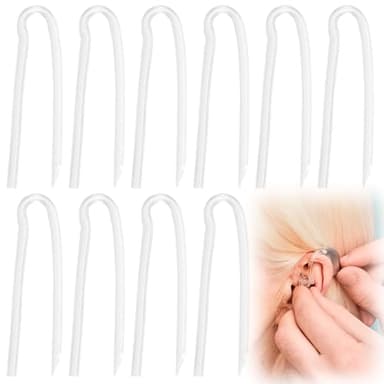 10Pcs Hearing Aid Tubes, NHS Lightweight Hearing Aid Tubes, Soft Flexible PVC Earmold Hearing Aid Tubing, Replacement Hearing Amplifiers Ear Tubes, Aid Tubing Replacement for Hearing Aids