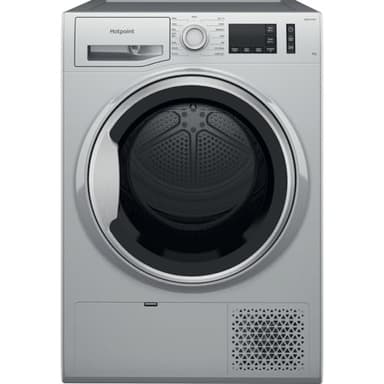 Hotpoint Crease Care 8kg Freetstanding Heat Pump Tumble Dryer - Silver