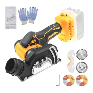 Cordless Cut Off Tool Compatible with Dewalt 20V MAX Battery, 20000RPM Tile Cutter Grinding Machine with 4pcs 3Inch Blades for Metal, Wood, Tile, Plastic