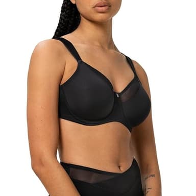 Triumph Womens True Shape Sensation W01 Minimizer Bra, Black, 36D UK