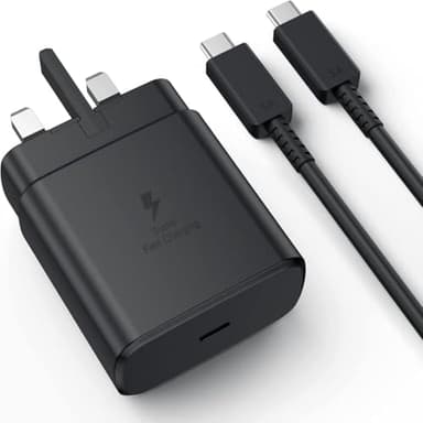 45W USB-C Fast Charger for Samsung Galaxy S25 Ultra S24,S23,S22,S21,A25,A15,Z Fold 3, S20 5G,1.5M Type-C Cable
