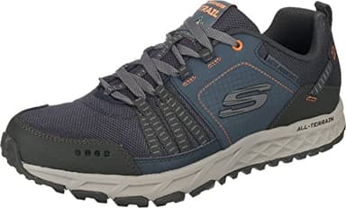 Skechers Men's Escape Plan Trainers, Blue Navy Orange, 11 UK