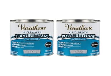 Varathane 200241H-2PK Water-Based Ultimate Polyurethane, Satin Finish, Quart (2 Pack)