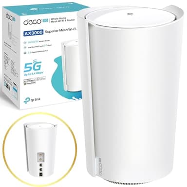 TP-Link Deco X50-5G AX3000 Whole Home Wi-Fi 6, 5G/4G+Cat 6 Router,Add on Single Unit for All WiFi 7/6/5 Deco Mesh Pack for Extended Coverage Requirement,SIM Slot Unlocked, HomeShield, Works with Alexa