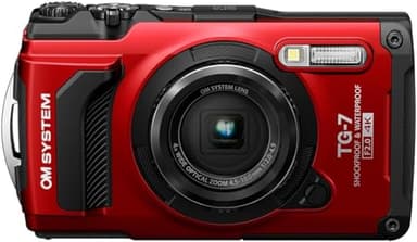 OM System Tough TG-7 Digital Camera - Red (Successor Olympus TG-6)