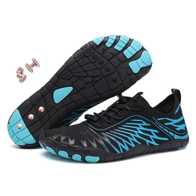 Grounding Shoes with Copper, Hike Barefoot Shoes for Womens Mens Lightweight Comfortable (Blue8305, Adult, Women, 6.5, Numeric, UK Footwear Size System, Medium)